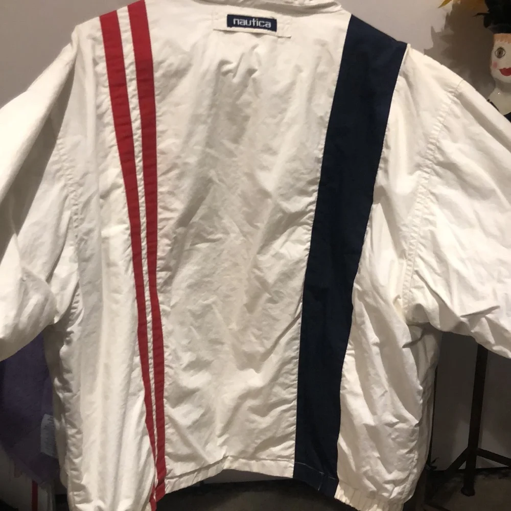 Vintage Nautica Jacket with full length zipper and zippered pocket. - Picture 5 of 9